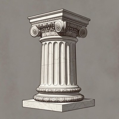 Ionic Column Illustration