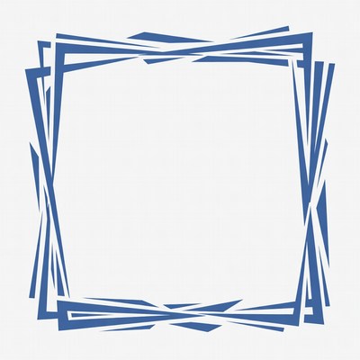 Blue Angled Frames Border