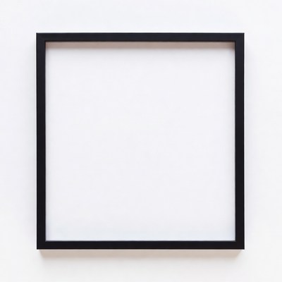 Empty Black Picture Frame