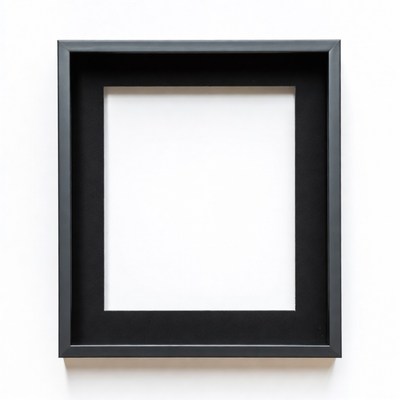 Empty Black Picture Frame