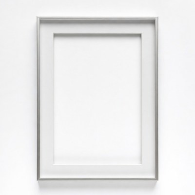 Empty Silver Picture Frame