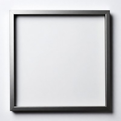 Empty Black Frame on White