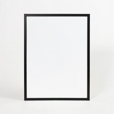 Black empty picture frame
