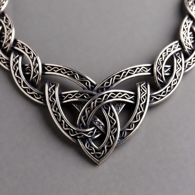 Silver Celtic Trinity Knot Necklace