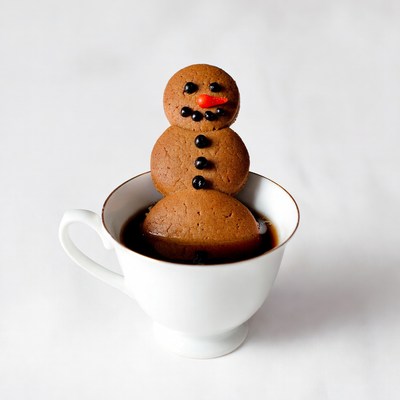 Gingerbread Man in Coffee Cup