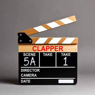Movie Clapperboard Scene 5A Take 1