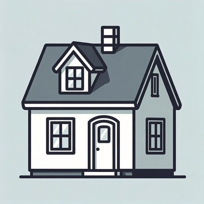 Line Art House Illustration