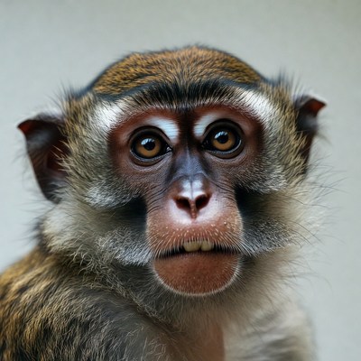 Close-up of vervet monkey face