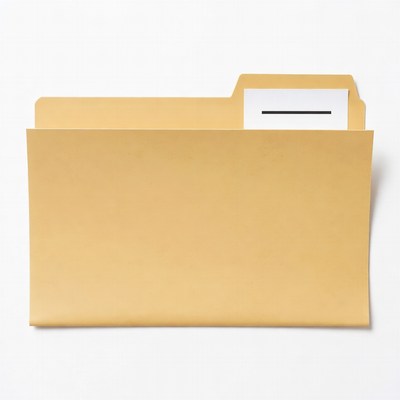 Open yellow manila folder