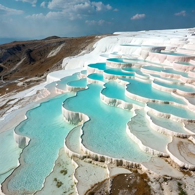 Pamukkale Travertine Terraces Turkey