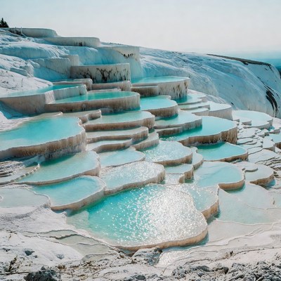 Pamukkale Travertine Terraces Turkey