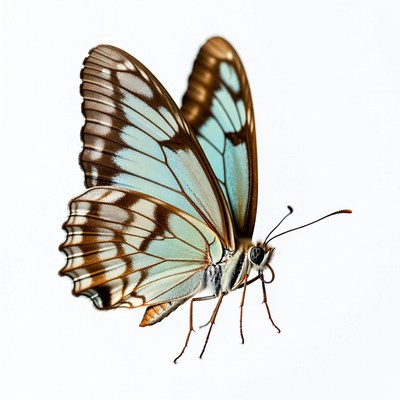 Colorful Transparent Wing Butterfly