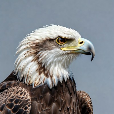 Bald Eagle Close-Up Portrait