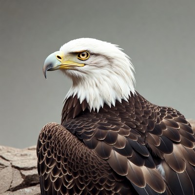 Bald eagle close-up portrait