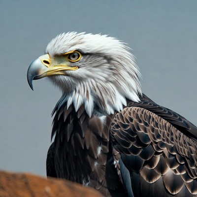 Bald eagle close-up portrait