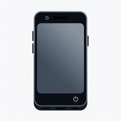 Black Smartphone Illustration