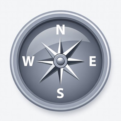 Compass with North Direction