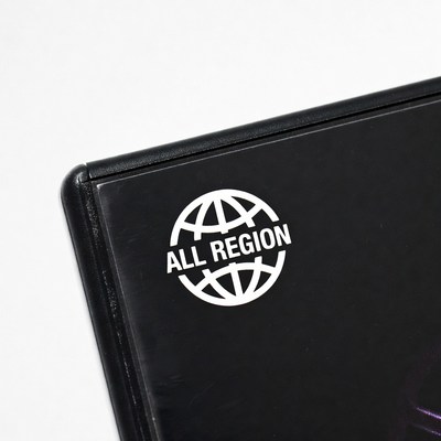All Region Globe Sticker on DVD Case