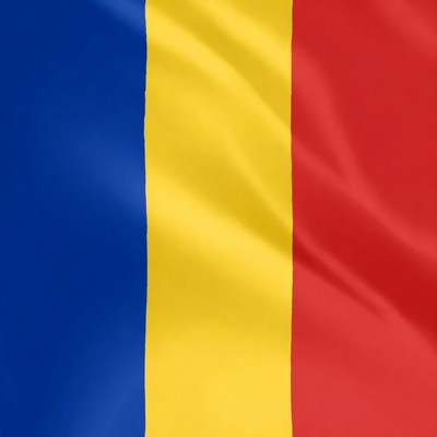 Romanian Flag Waving