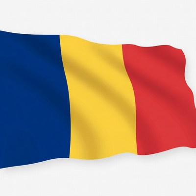 Romanian Flag Waving