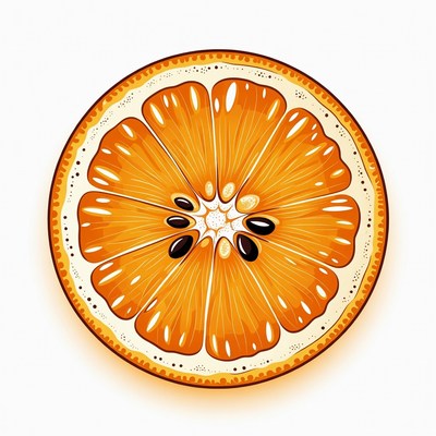 Orange Slice Illustration