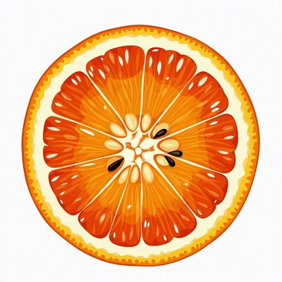 Sliced Orange Illustration