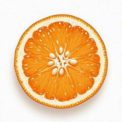 Orange Slice Illustration