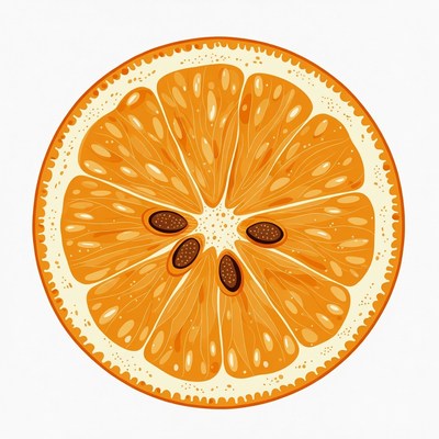 Orange Slice Illustration
