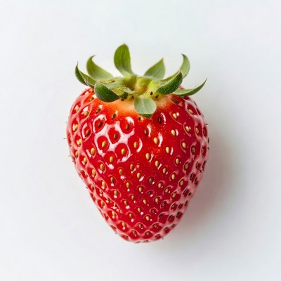 Fresh strawberry isolated on white