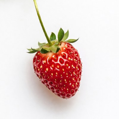 Fresh strawberry on white background