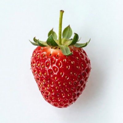 Fresh strawberry isolated on white