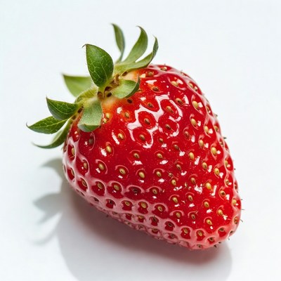 Fresh red strawberry isolated