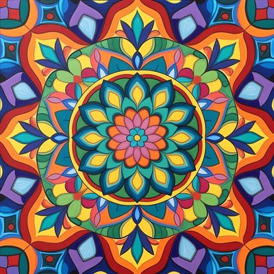Colorful Mandala Illustration
