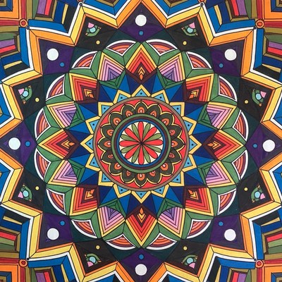 Colorful Mandala Geometric Pattern