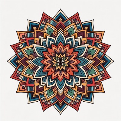 Colorful Mandala Illustration