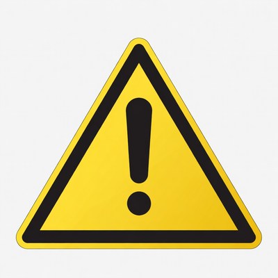 Yellow Warning Sign Icon