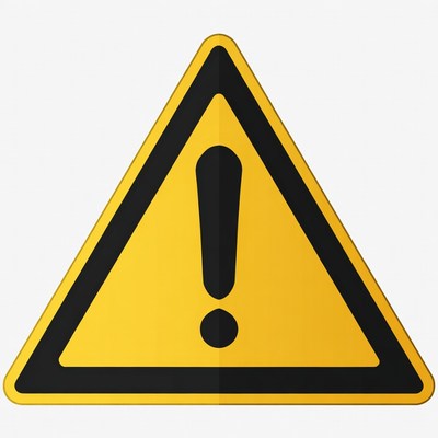 Yellow Warning Sign Icon