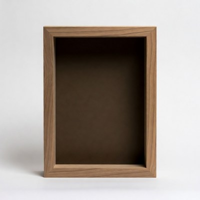 Empty Wooden Picture Frame