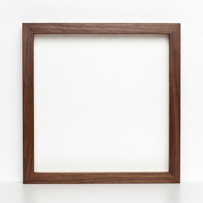 Empty Wooden Picture Frame