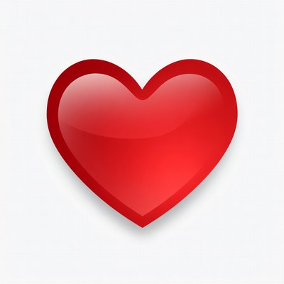 Shiny Red Heart Icon