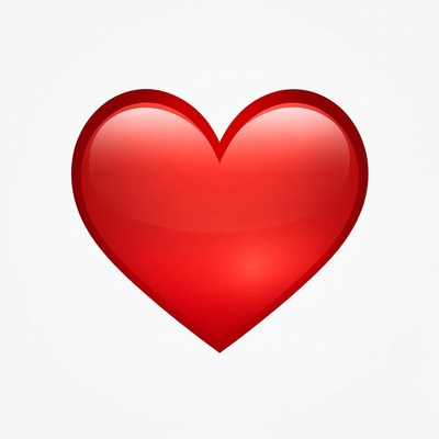Shiny Red Heart Icon