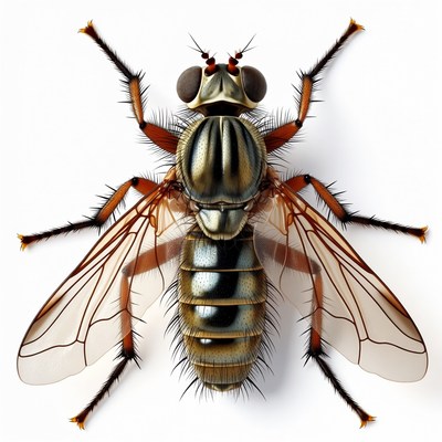 Detailed illustration of hoverfly