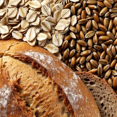 Oats and Wheat Bread Loaf