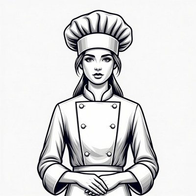 Female Chef Illustration