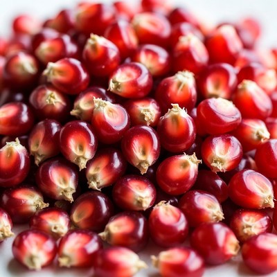 Close-up of pomegranate seeds