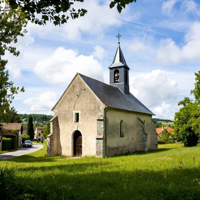 Stone chapel with bell tower