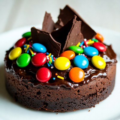 Chocolate Cake with M&Ms