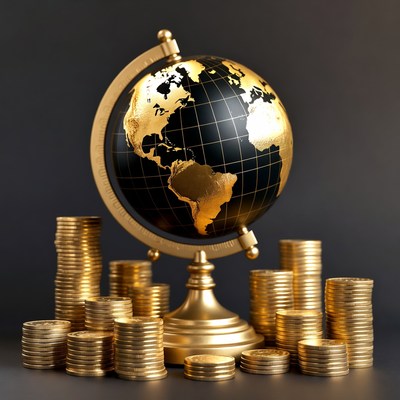 Golden Globe with Gold Coins