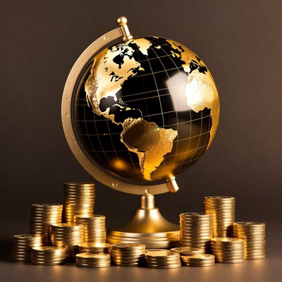 Golden Globe and Gold Coins