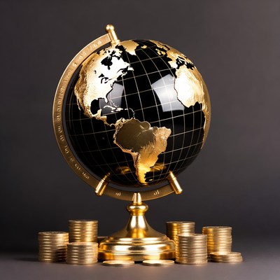 Golden Globe with Gold Coins
